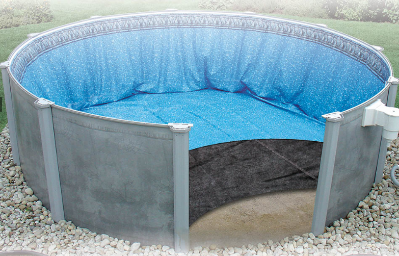 12x24 Oval Pool W/Liner, Cove and Underpad Included